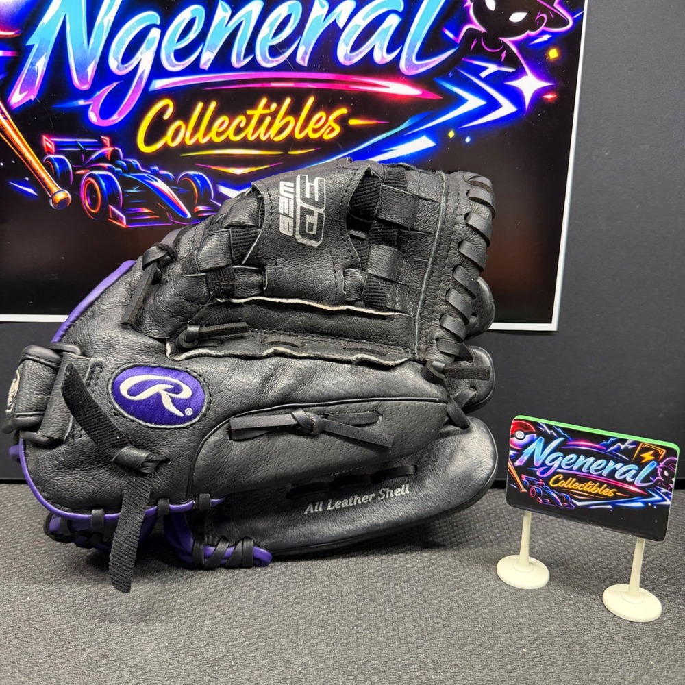 Rawlings Highlight Series 12 Inch Fastpitch Softball Glove Black Purple HFP120BP